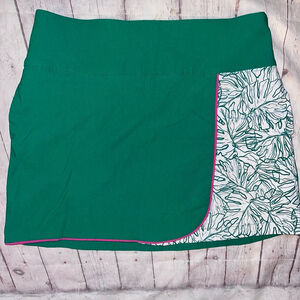 EUC Women’s XL Lady Hagen Green/White Golf Skort